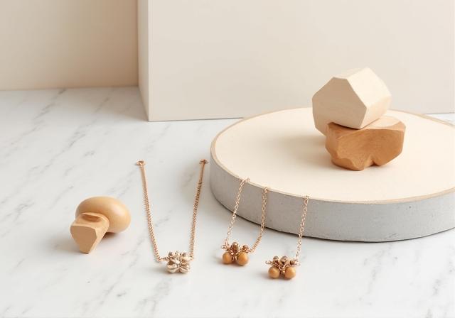 Minimalistické moderné drevené šperky